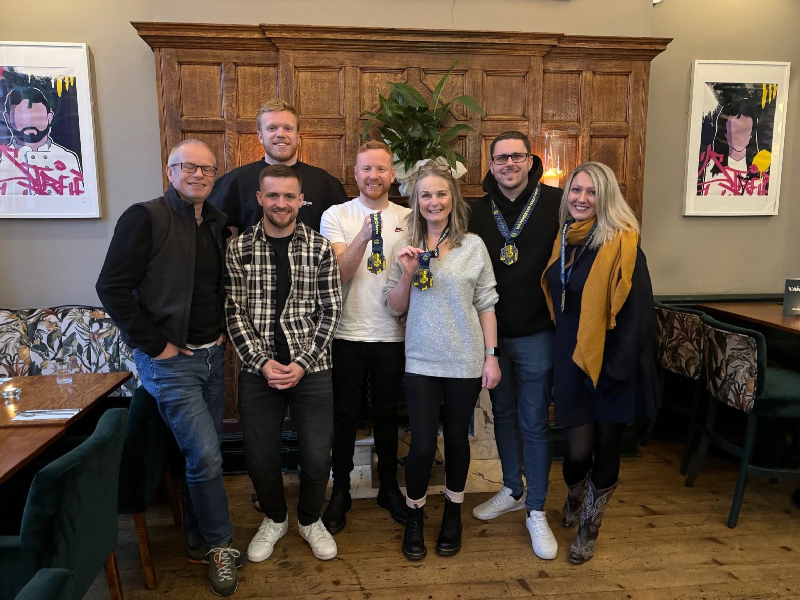 The BM Group team after the Manhester Half Marathon