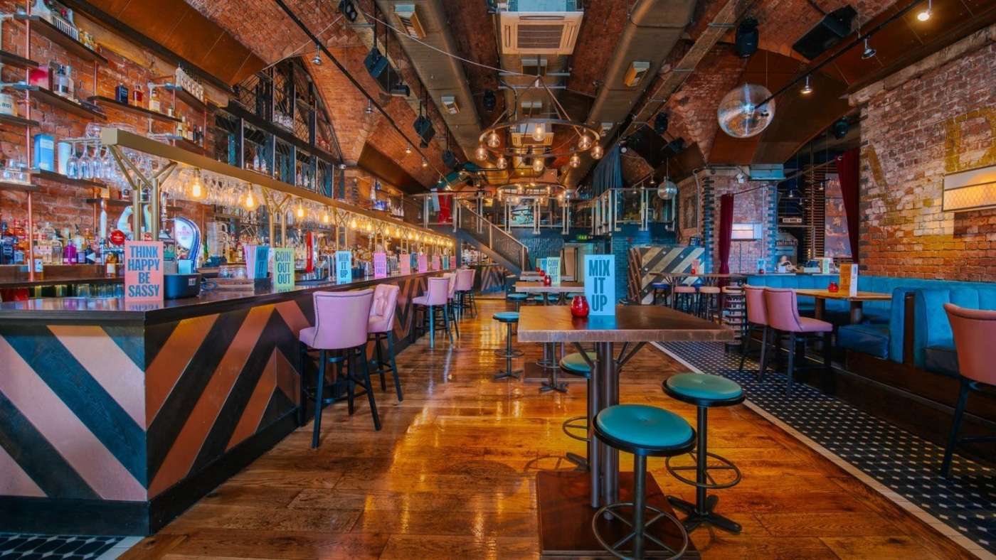 Vibrant and stylish bar