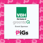 Birmingham Sponsor Graphics VBH PiGs AKA People in Glazing Society Event Sponsor Logo with VBH the home of Greenteq