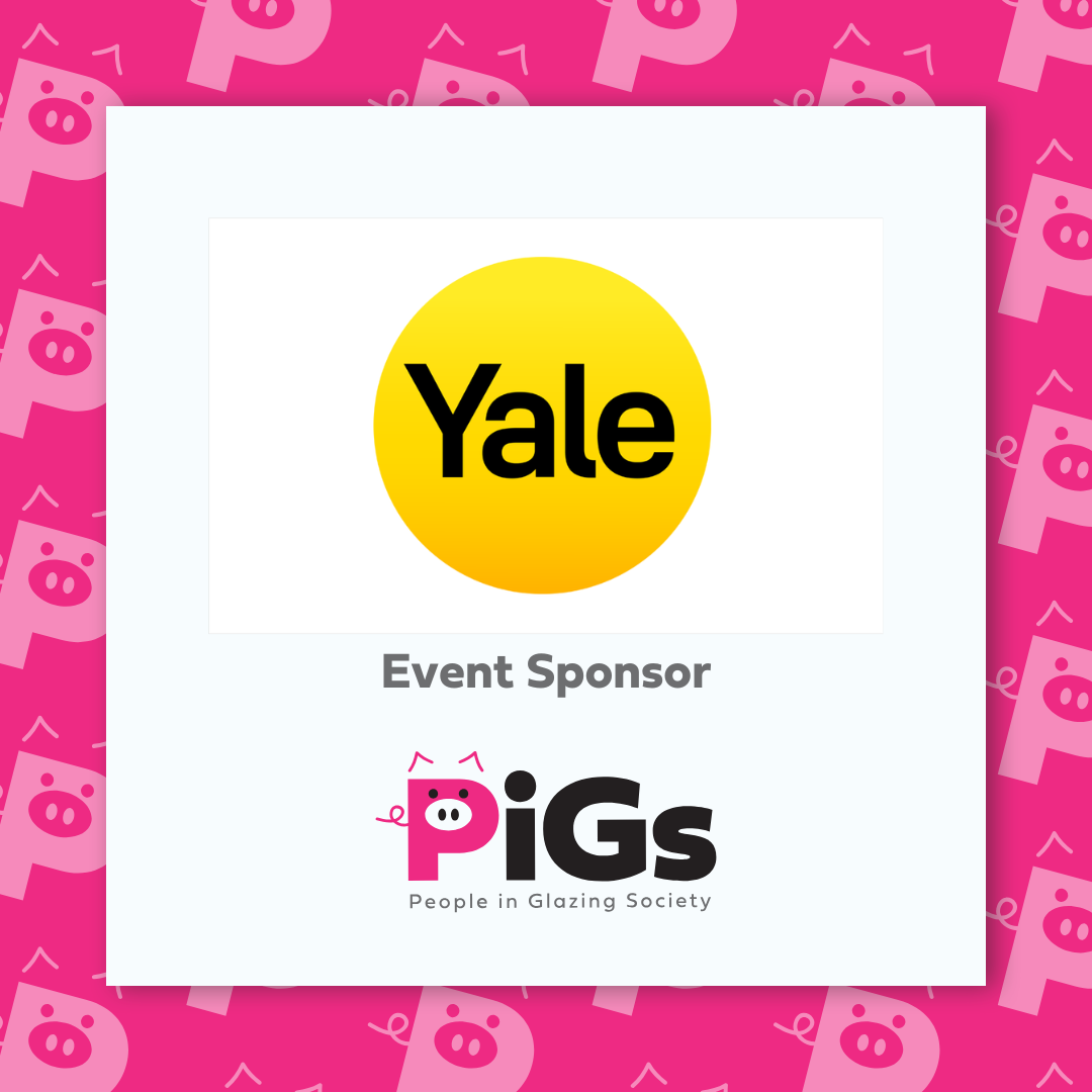 PiGs AKA People in Glazing Society Event Sponsor Logo with Yale DWS