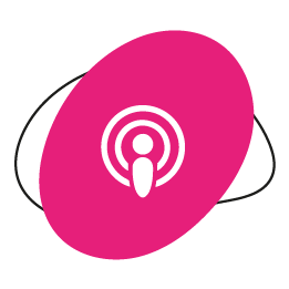 PiGs AKA People in Glazing Society Apple Podcasts Icon Pink