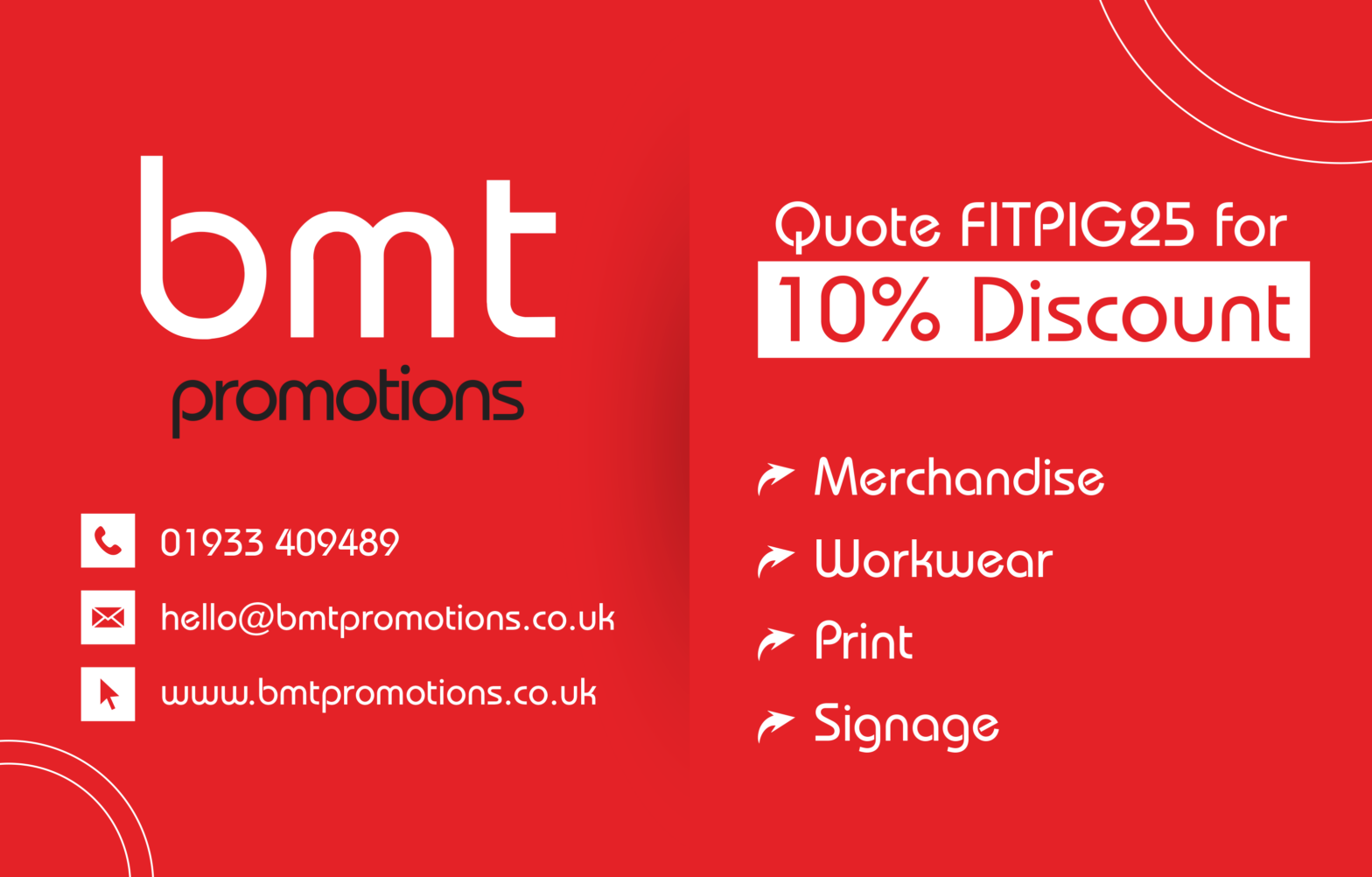FIT Show Exhibitor Deal from bmt Promotions