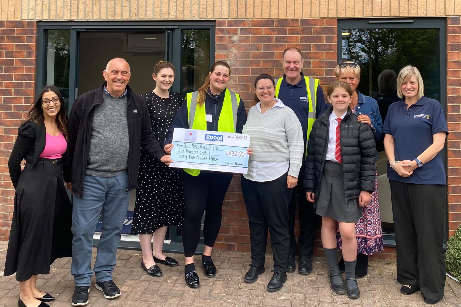 A team from Endurance were raising money for The Beat Goes on 31