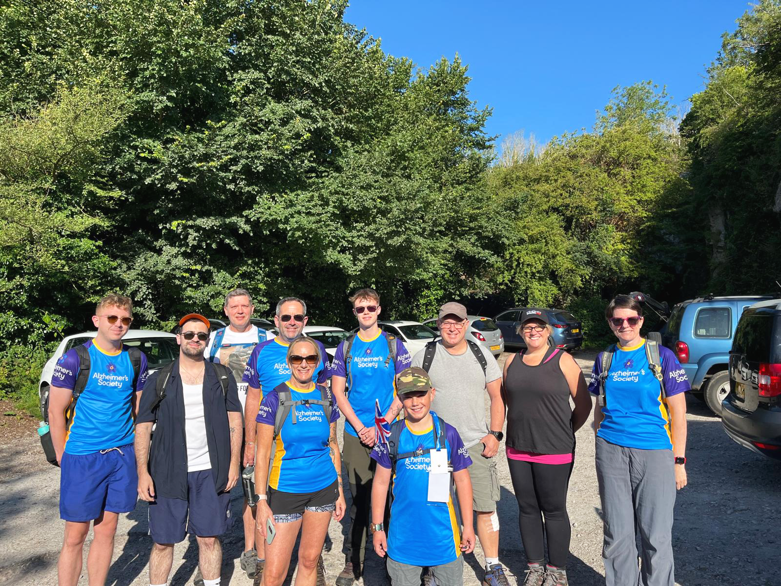 The Strongdor team take on a charity hike for Alzheimer's Support