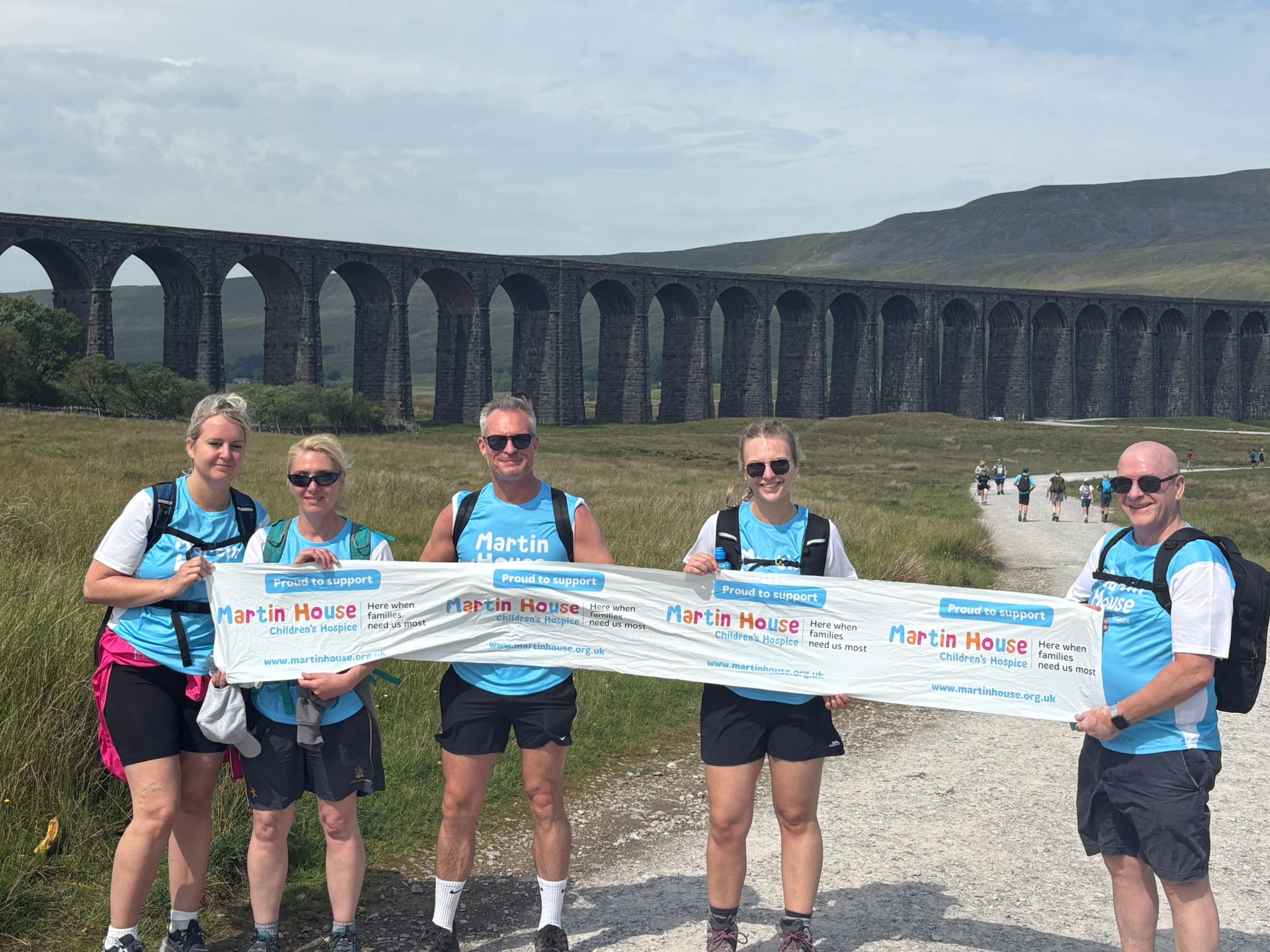 Some of the Ventrolla team during the Three Peaks Challenge