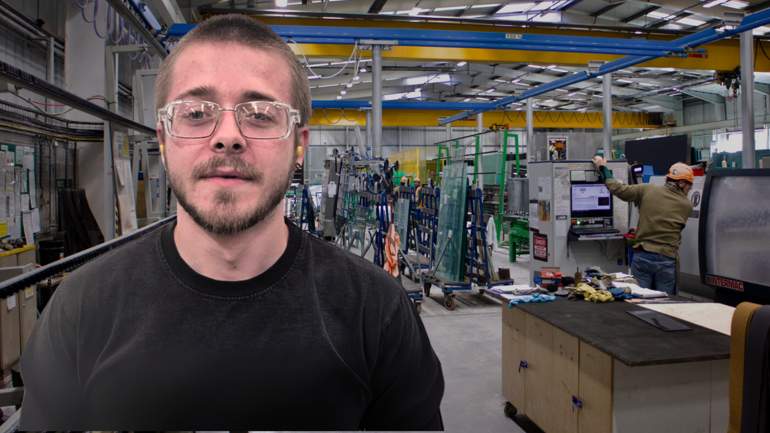 Keiran James has been promoted from apprentice to Team Leader at Cornwall Glass Manufacturing