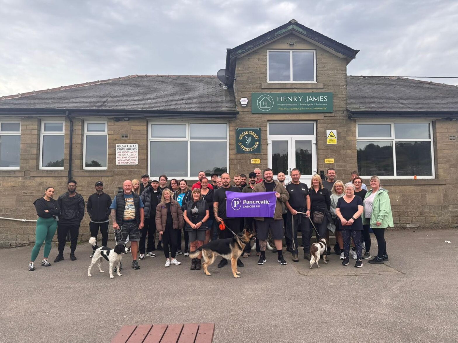 Members of the SGP team during the memorial walk