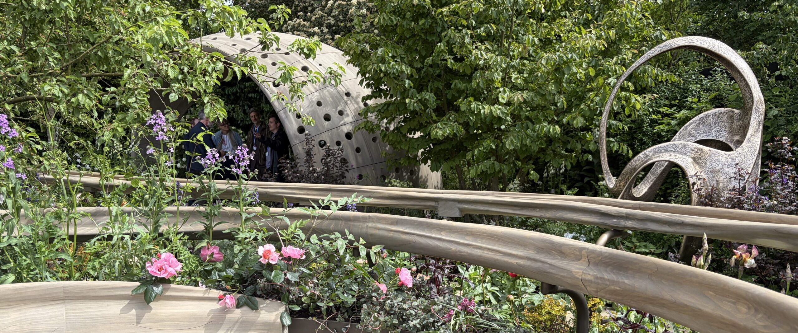 The Parkinson’s UK charity garden, featuring Accoya wood, won Silver at the Chelsea Flower Show 2026